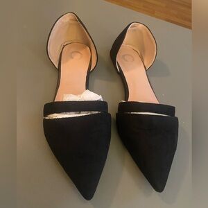 🖤 Elegant Black Women's Flats Size 11 🖤